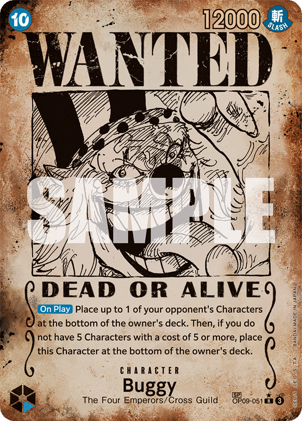 OP09-051 - Buggy (Alt Art) (Wanted)