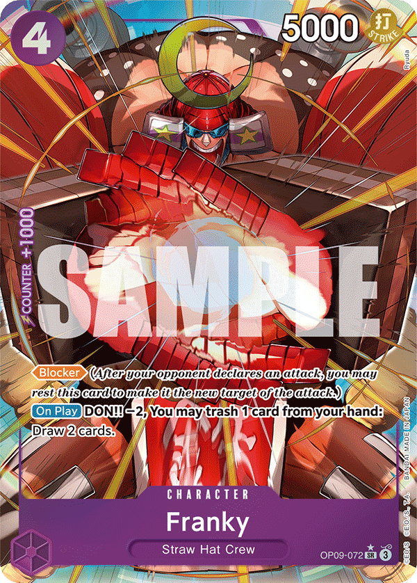 OP09-072 - Franky (SR) (Alt Art)