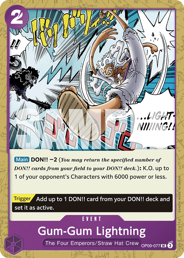 OP09-077 - Gum-Gum Lightning
