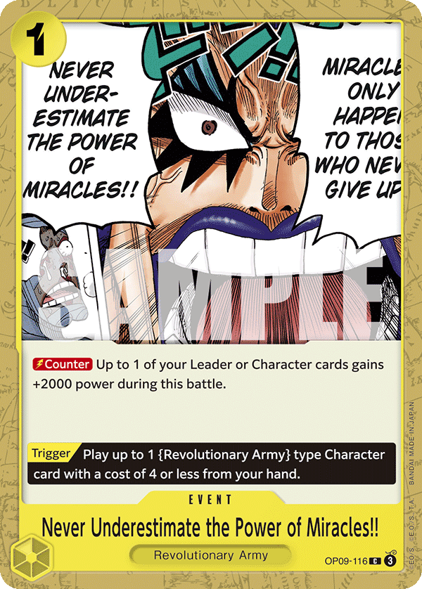 OP09-116 - Never Underestimate the Power of Miracles!!