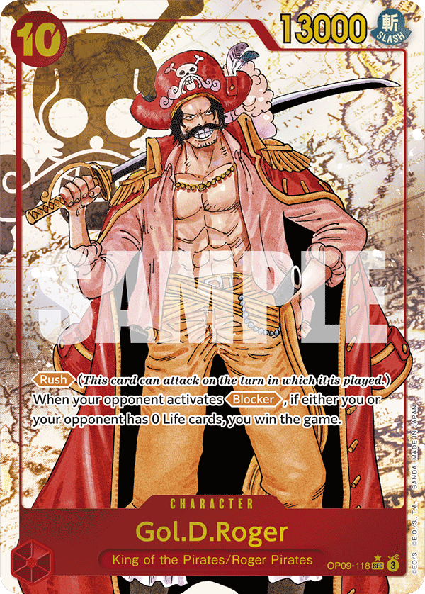OP09-118 - Gol.D.Roger (SEC) (Alt Art) (Manga Rare)