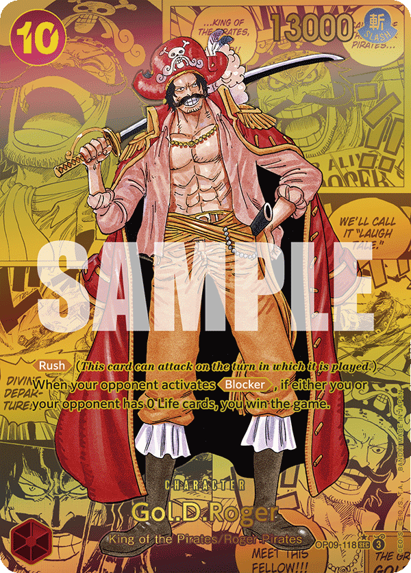 OP09-118 - Gol.D.Roger (SEC) (Alt Art) (Manga Rare) (Special Gold Version)