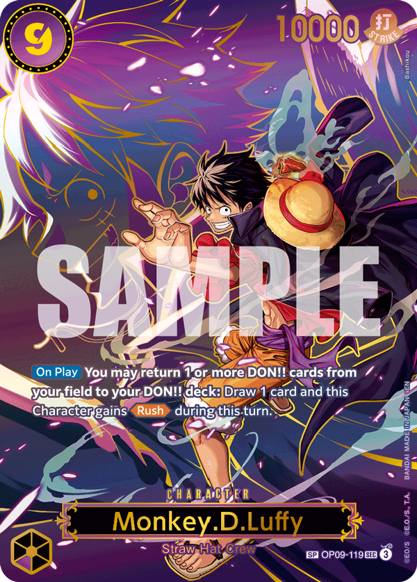 OP09-119 - Monkey.D.Luffy (SEC) (Alt Art) (Special Card)