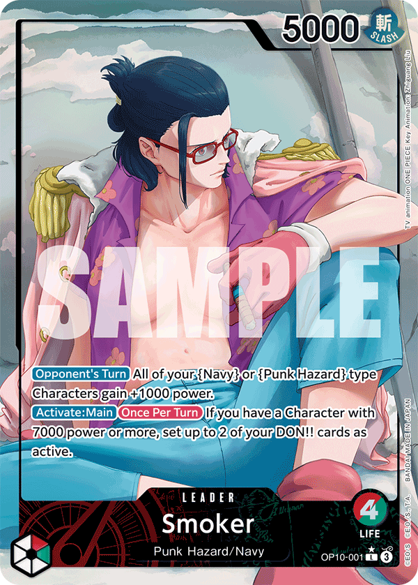 OP10-001 - Smoker (Leader) (Alt Art)