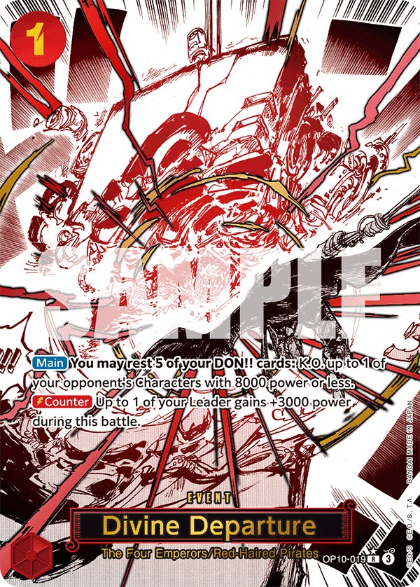 OP10-019 - Divine Departure (Alt Art) (Manga Rare)