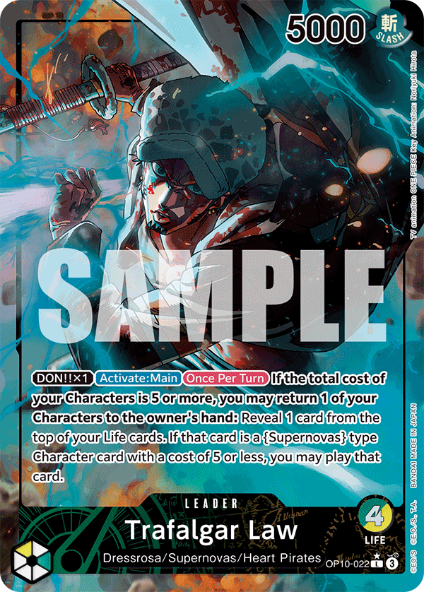 OP10-022 - Trafalgar Law (Leader) (Alt Art)