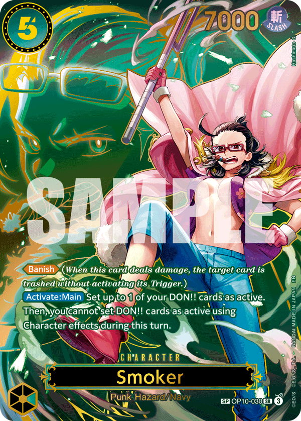 OP10-030 - Smoker (SR) (Alt Art) (Special Card)