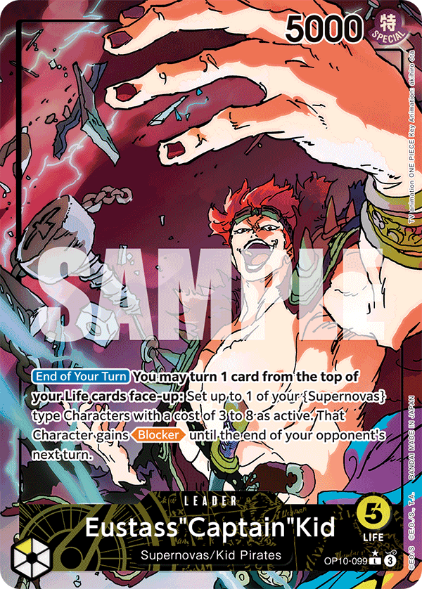 OP10-099 - Eustass"Captain"Kid (Leader) (Alt Art)
