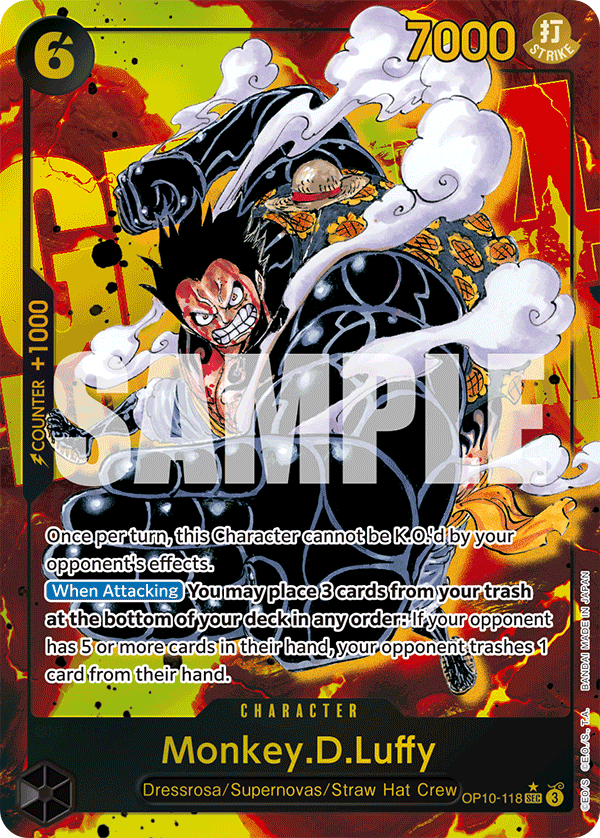 OP10-118 - Monkey.D.Luffy (SEC) (Alt Art)