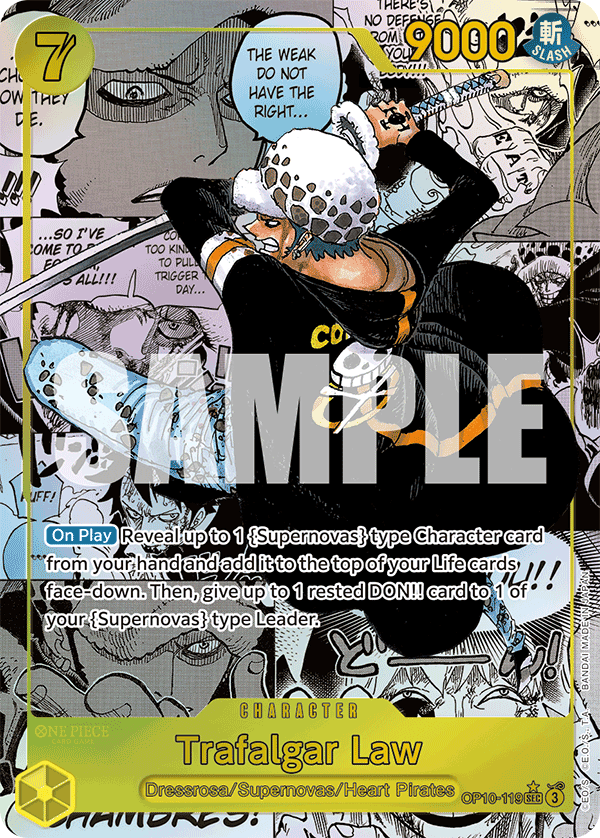 OP10-119 - Trafalgar Law (SEC) (Alt Art) (Manga Rare)