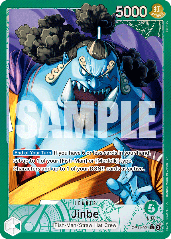 OP11-021 - Jinbe (Leader) (Alt Art)