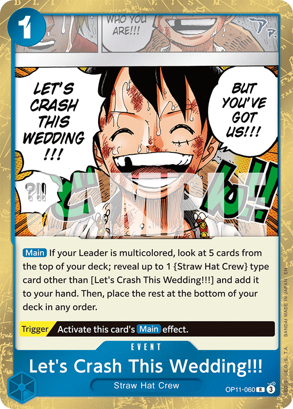 OP11-060 - Let's Crash This Wedding!!!