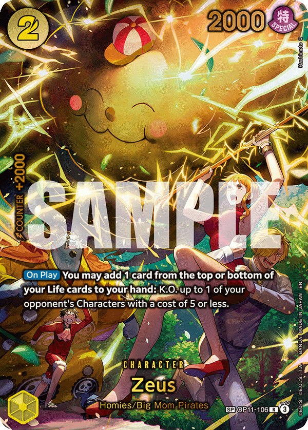OP11-106 - Zeus (Alt Art) (Special Card)
