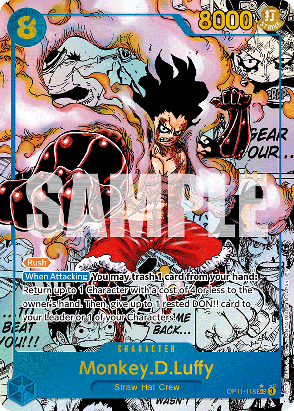 OP11-118 - Monkey.D.Luffy (SEC) (Alt Art) (Manga Rare)