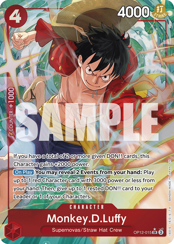 OP12-015 - Monkey.D.Luffy (SR) (Alt Art)