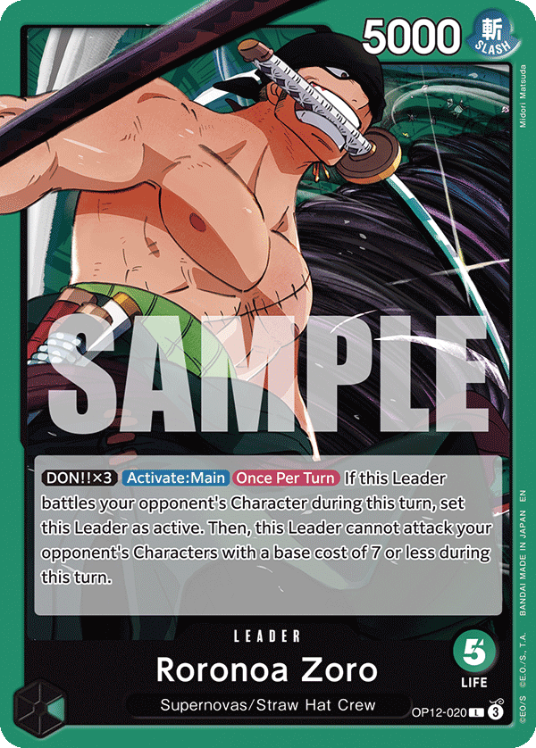 OP12-020 - Roronoa Zoro (Leader)