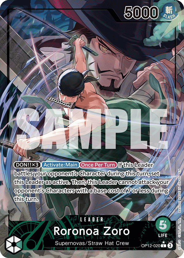 OP12-020 - Roronoa Zoro (Leader) (Alt Art)