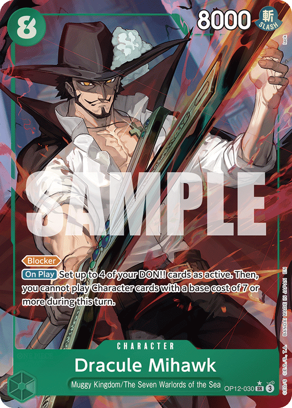 OP12-030 - Dracule Mihawk (SR) (Alt Art)
