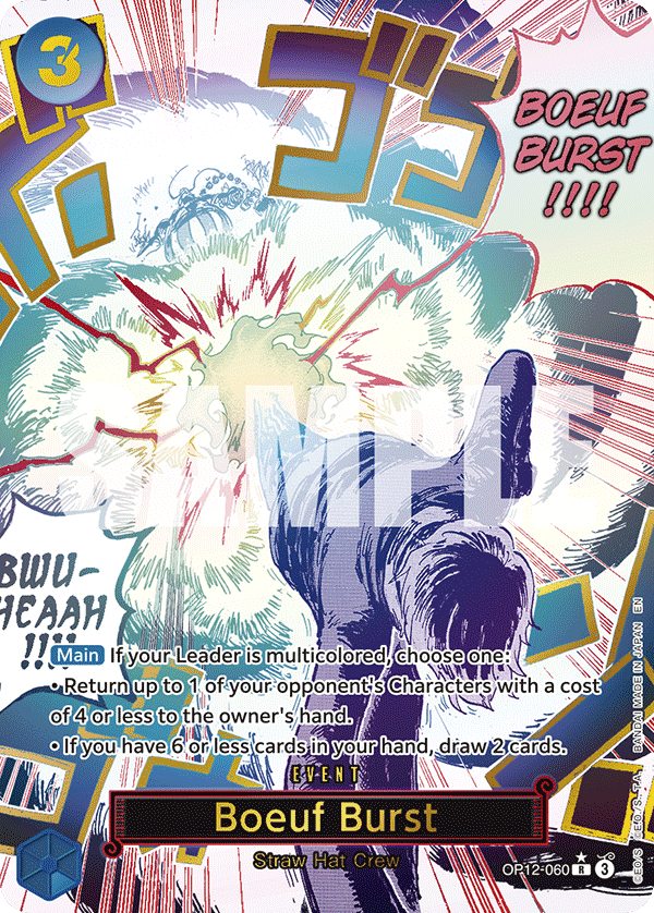 OP12-060 - Boeuf Burst (Alt Art) (Manga Rare)