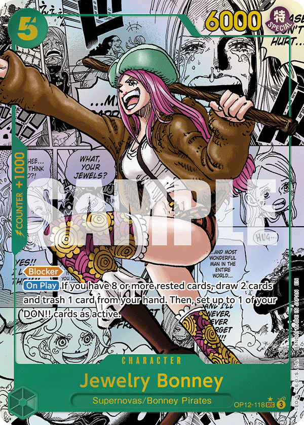 OP12-118 - Jewelry Bonney (SEC) (Alt Art) (Manga Rare)
