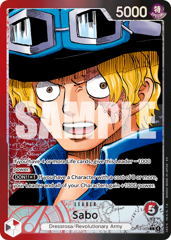 OP13-004 - Sabo (Leader) (Alt Art)