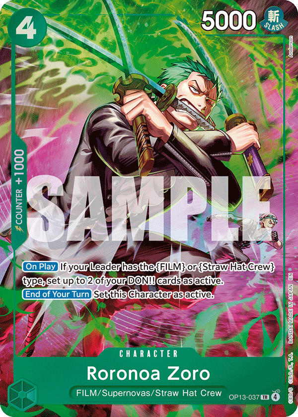 OP13-037 - Roronoa Zoro (Alt Art) (Special Card)