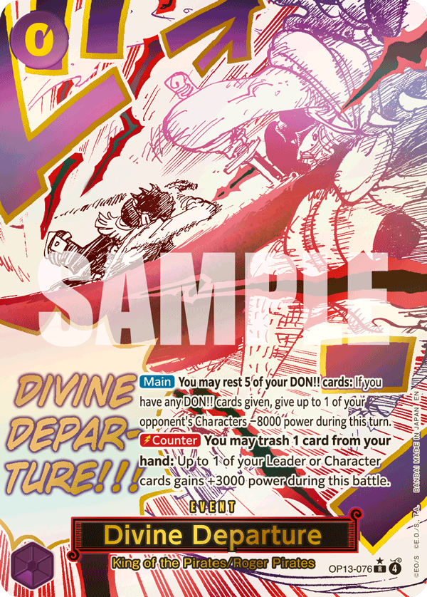 OP13-076 - Divine Departure (Alt Art) (Manga Rare)