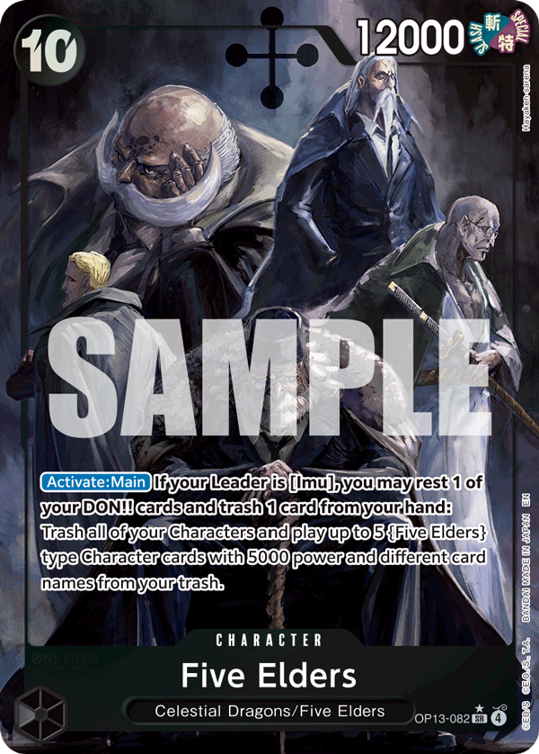 OP13-082 - Five Elders (SR) (Alt Art)