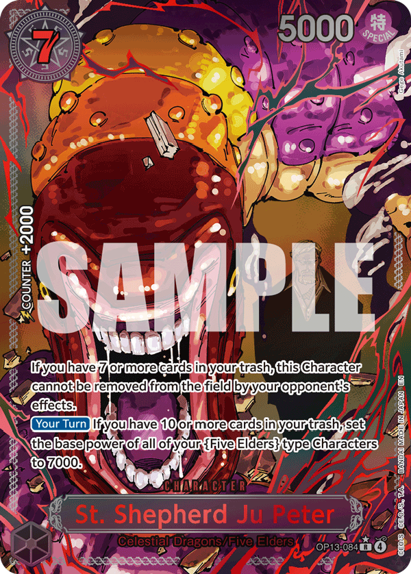OP13-084 - St. Shepherd Ju Peter (Alt Art) (Special Red Version)