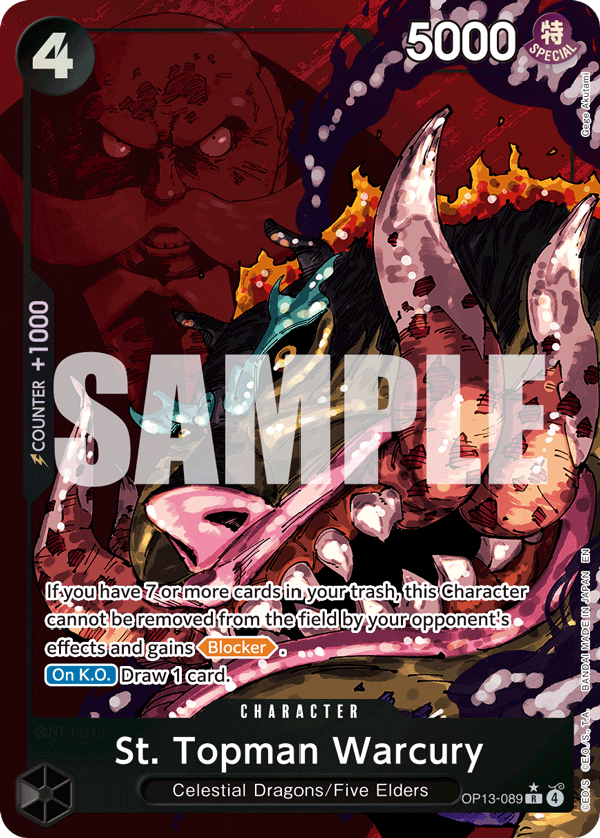 OP13-089 - St. Topman Warcury (Alt Art)