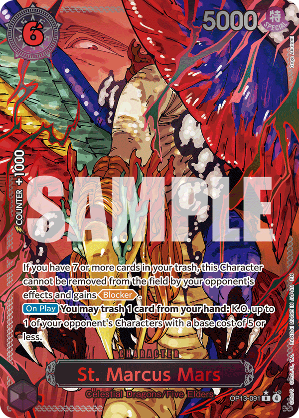 OP13-091- St. Marcus Mars (Alt Art) (Special Red Version)