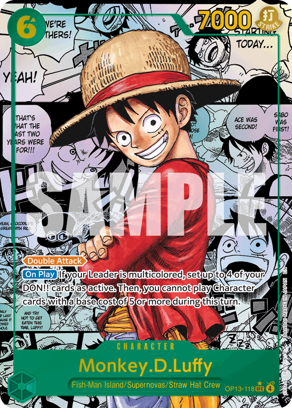 OP13-118 - Monkey.D.Luffy (SEC) (Alt Art) (Manga Rare)