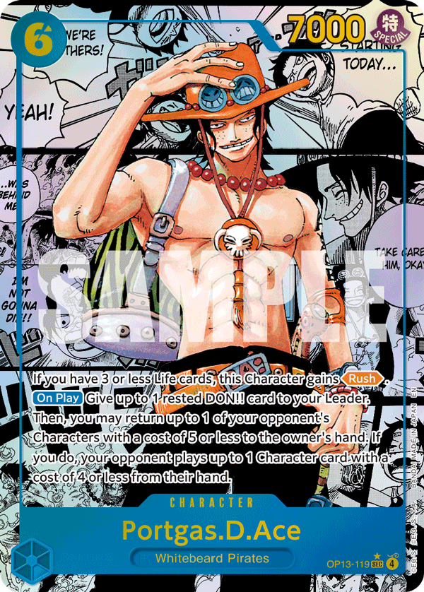 OP13-119 - Portgas.D.Ace (SEC) (Alt Art) (Manga Rare)