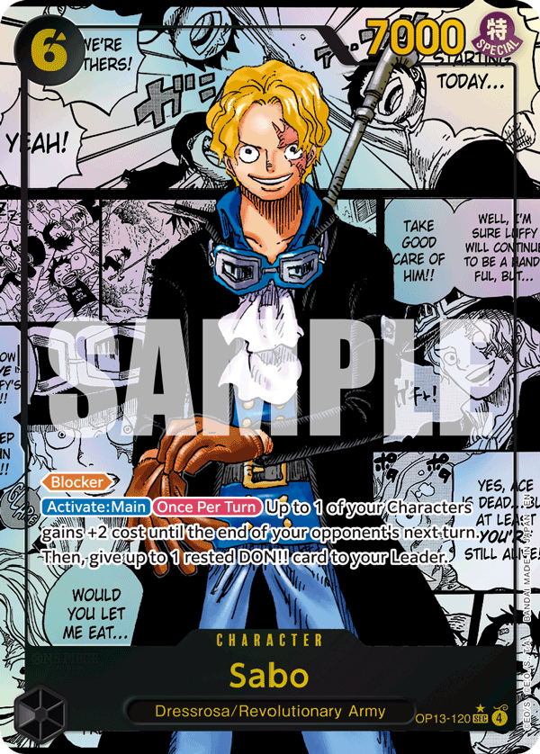 OP13-120 - Sabo (SEC) (Alt Art) (Manga Rare)