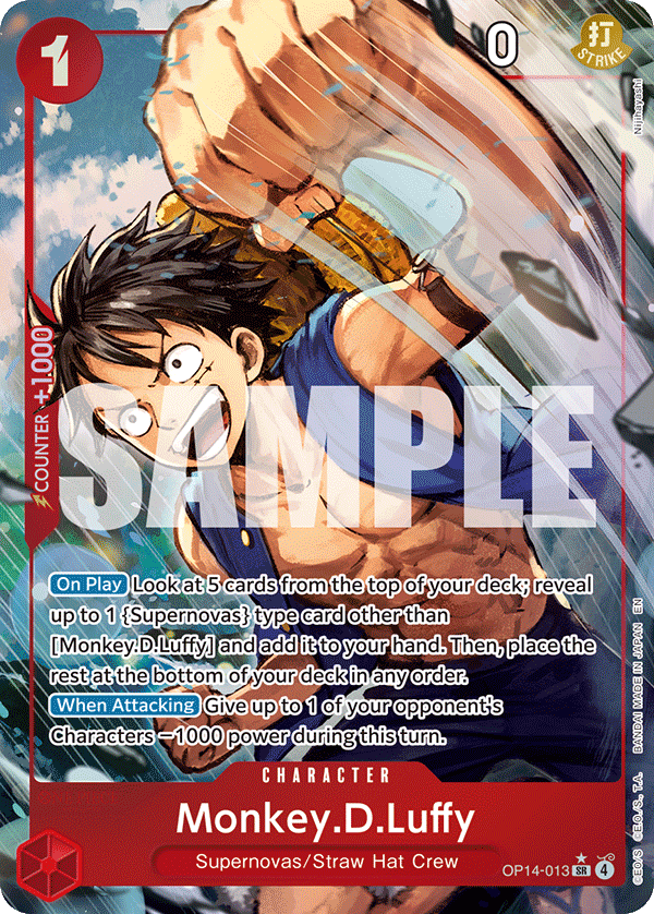 OP14-013 - Monkey.D.Luffy (SR) (Alt Art)