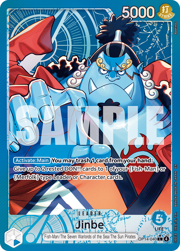 OP14-040 - Jinbe (Leader) (Alt Art)