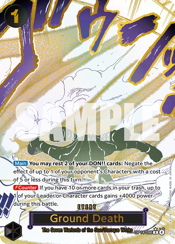 OP14-096 - Ground Death (Alt Art) (Manga Rare)