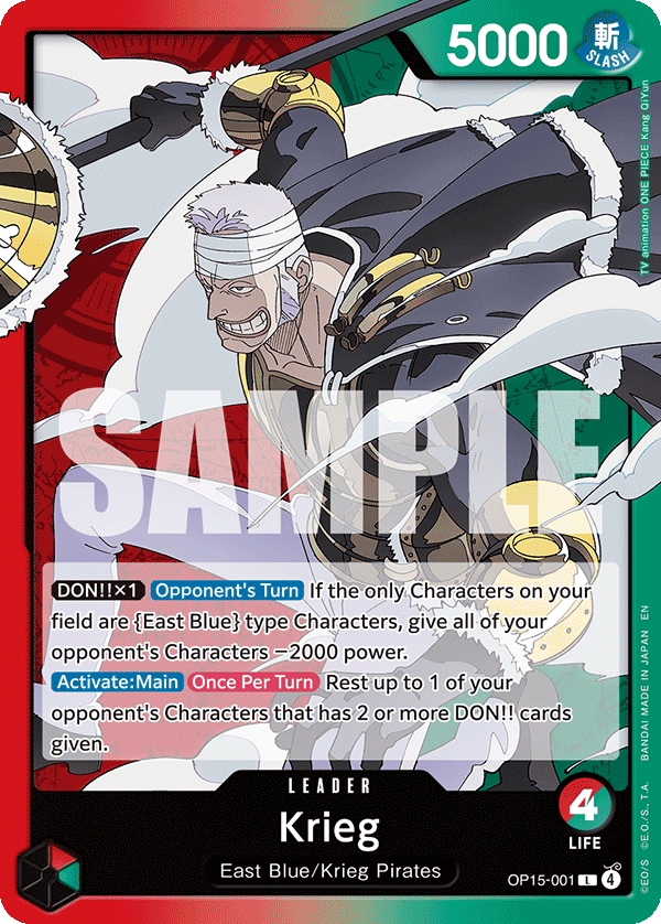 OP15-001 - Krieg (Leader)