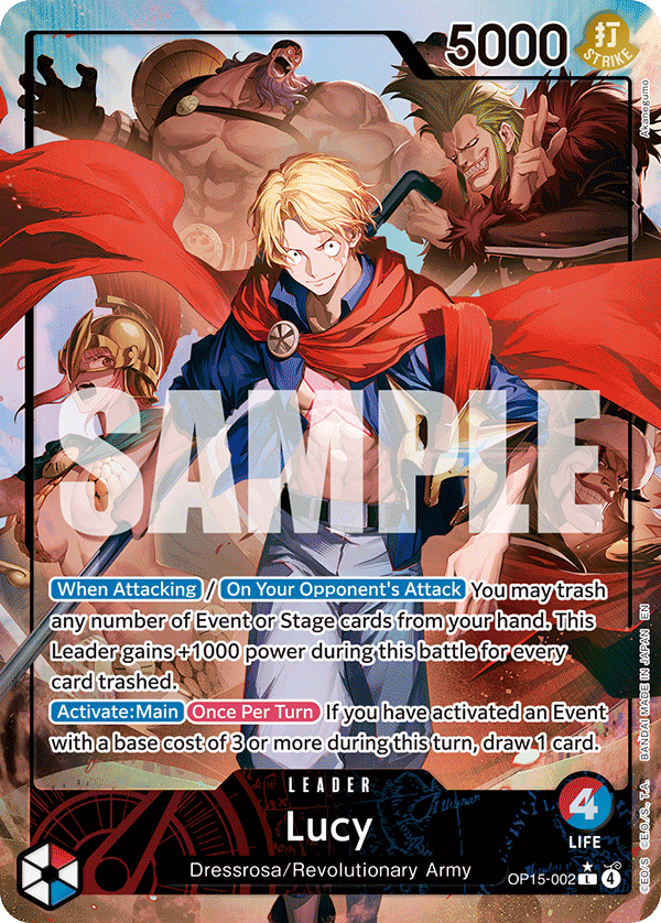 OP15-002 - Lucy (Leader) (Alt Art)