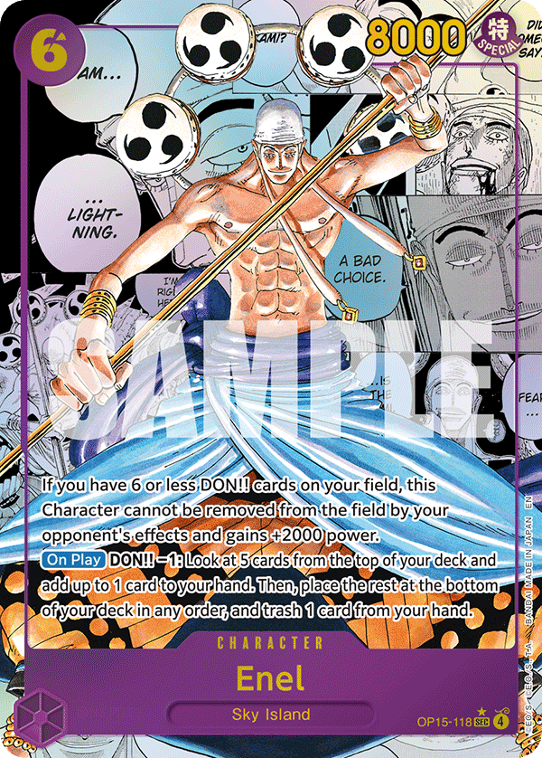 OP15-118 - Enel (SEC) (Alt Art) (Manga Rare)