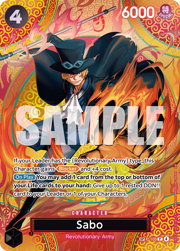 P-105 - Sabo (Alt Art) (Special Card)