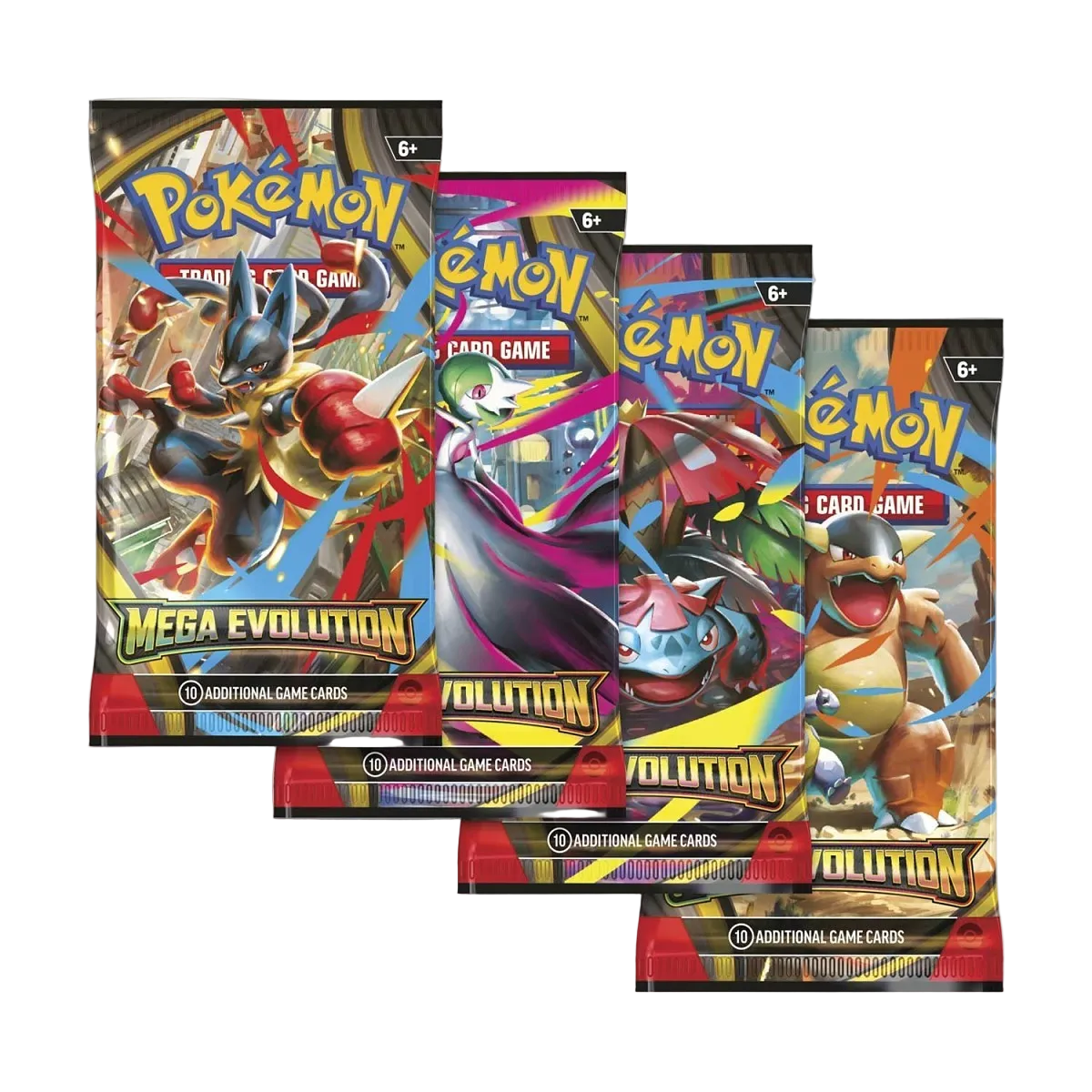 Pokemon TCG: Mega Evolution Art Set - 4 Booster Packs