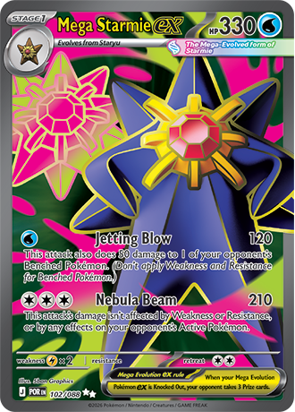 102/088 - Mega Starmie Ex (Ultra Rare)