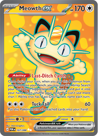 107/088 - Meowth Ex (Ultra Rare)