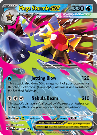 021/088 - Mega Starmie Ex