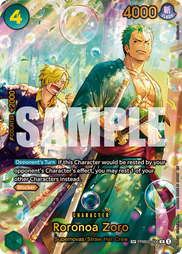 PRB02-006 - Roronoa Zoro (Alt Art) (Special)