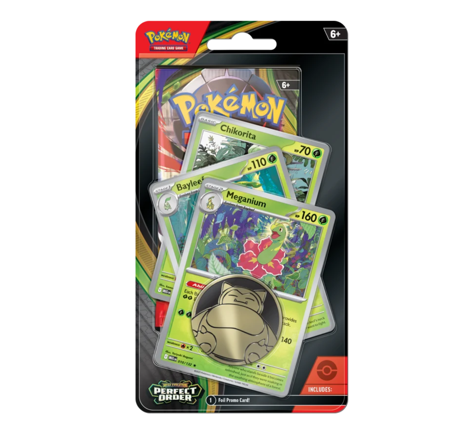 Pokemon TCG Mega Evolution Perfect Order Checklane Blister Meganium