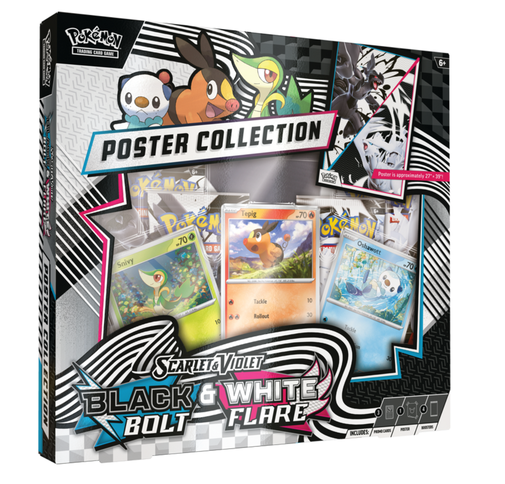 Pokemon TCG: Black Bolt & White Flare Unova Poster Collection