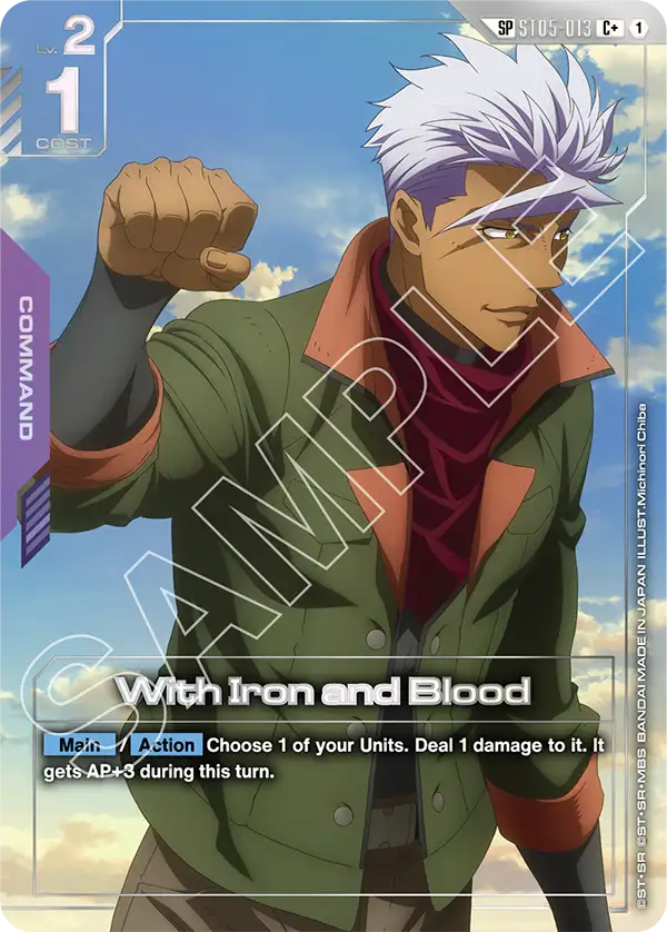 ST05-013 - With Iron and Blood (C+) (Alt Art) (SP) (Special Card)