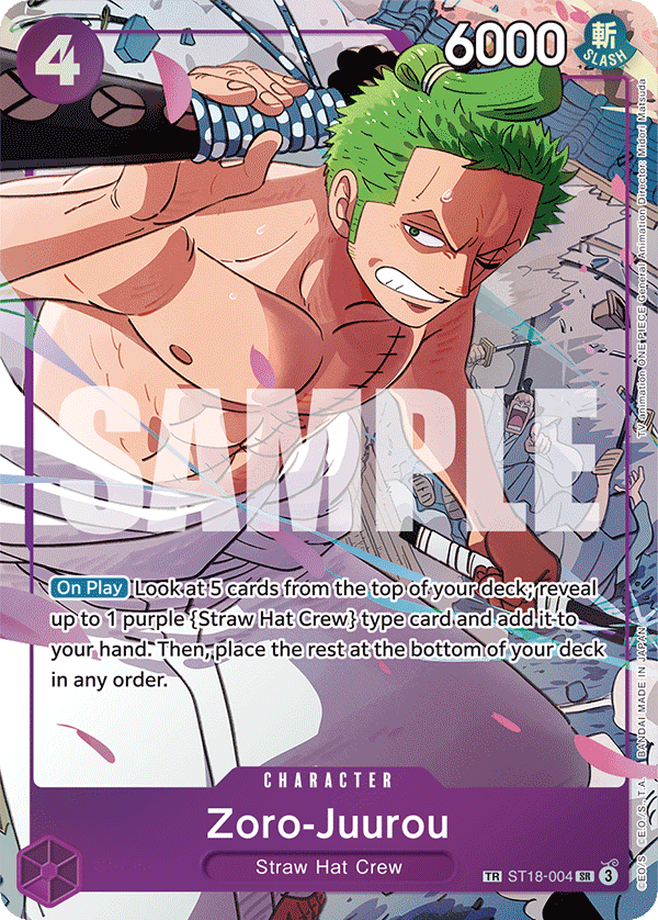 ST18-004 - Zoro-Juurou (SR) (Alt Art) (Special)